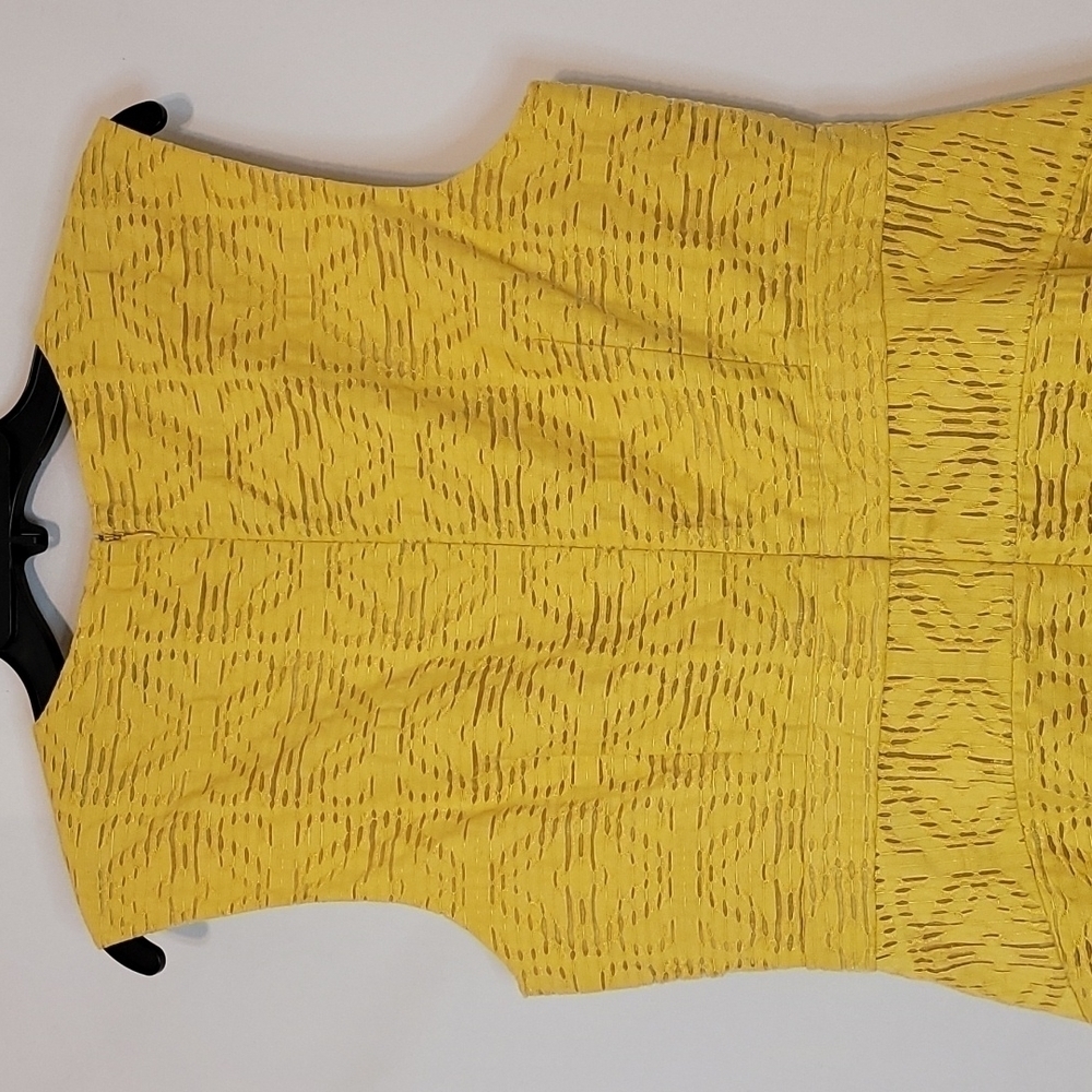 J Crew Sleeveless Yellow  A line Mini Dress - Picture 10 of 16